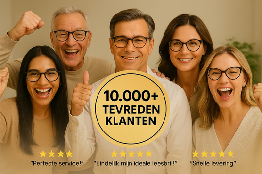 Meer dan 125.000 verkochte leesbrillen aan tevreden klanten!