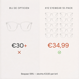 Transparante Leesbril Stijlvol 10-Pack inhoud