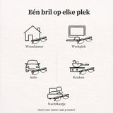 Zwarte Leesbril Grip locaties