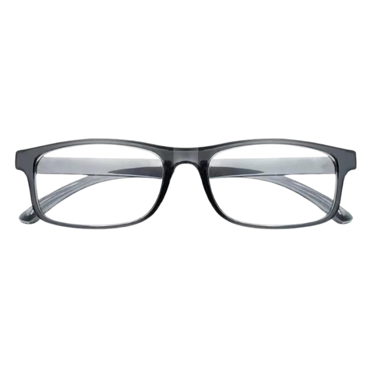 Kleine leesbril voor dames en heren in grijs, met leessterkte +3.50. Stijlvol montuur en comfortabele pasvorm. (SKU: KLEIN-018)