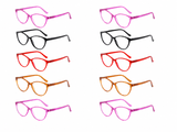 xyz gemixte leesbril cateye 10-pack